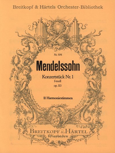 F. Mendelssohn Barth: Konzertstück Nr. 1 i, 2KlarOrch (HARM)