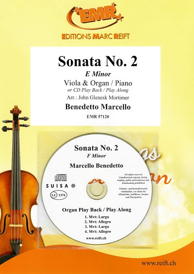 B. Marcello: Sonata No. 2, VaKlv/Org (+CD)