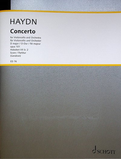 J. Haydn: Concerto  D-Dur op. 101 Hob. VIIb:, VcOrch (Dirpa)