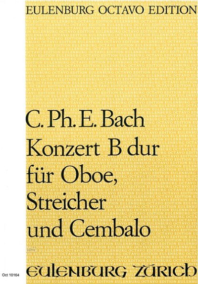 C.P.E. Bach: Konzert für Oboe B-Dur Wtq 164, ObStrBc (Part.)