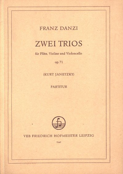 F. Danzi: 2 Trios op.71 (Part.)
