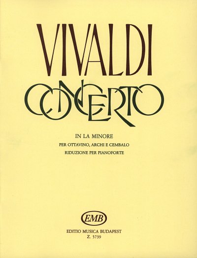 A. Vivaldi: Concerto in la minore per ot, PiccStrCemb (KASt)