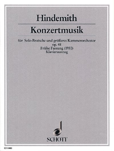 P. Hindemith: Konzertmusik op. 48  (KASt)