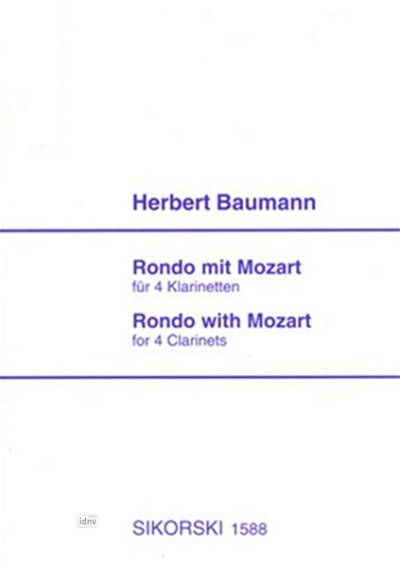H. Baumann: Rondo mit Mozart, 4Klar (Pa+St)