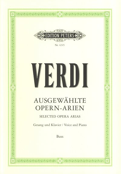 Ausgewählte Opern-Arien für Bass