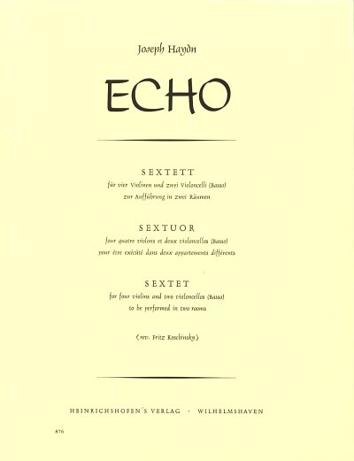 J. Haydn: Echo, 4Vl2Vc (Stsatz)