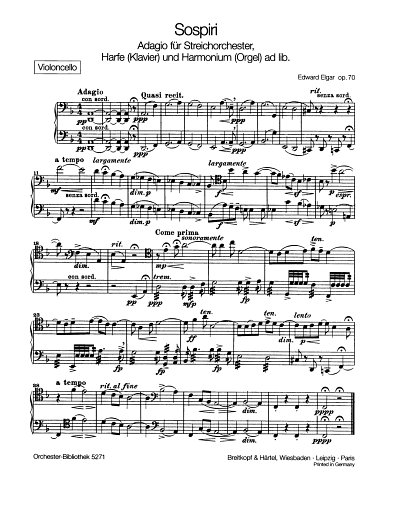 E. Elgar: Sospiri Op 70