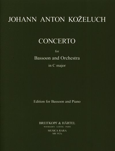 Kozeluch Jan Antonin: Konzert C-Dur - Fag Orch