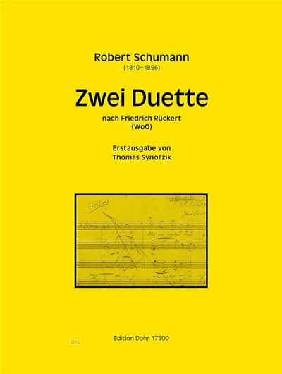 R. Schumann: Zwei Duette Wo0 (Part.)