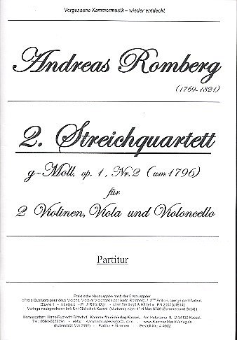 Romberg Andreas: Quartett 2 G-Moll Op 1/2