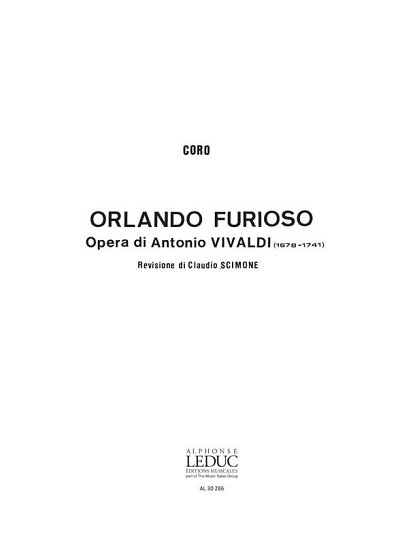 A. Vivaldi: Orlando Furioso, Ch (KA)