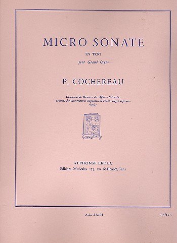 Micro Sonate En Trio, Org