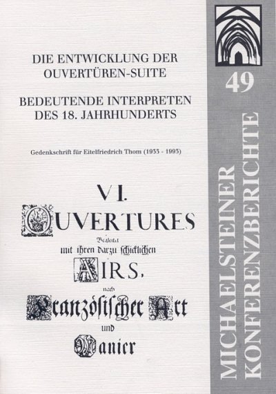 G. Fleischhauer: Die Entwicklung der Ouvertüren-Suite i (Bu)