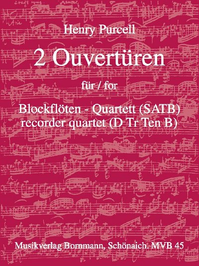 H. Purcell: 2 Ouvertueren, 4Blf (Part.)