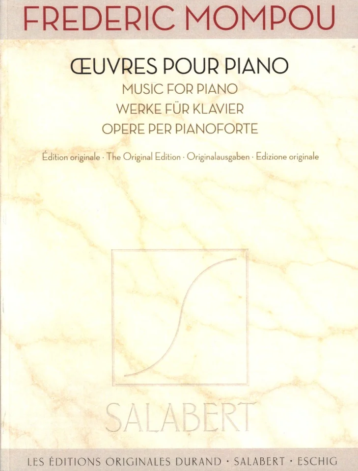 F. Mompou: _uvres pour piano, Klav (0)