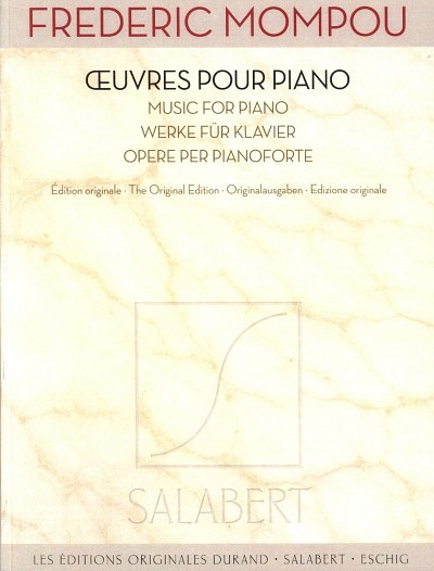 F. Mompou: _uvres pour piano, Klav