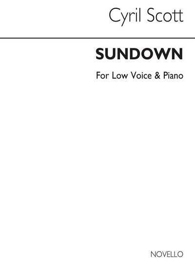 C. Scott: Sundown-low Voice/Piano (Key-d), GesTiKlav (Bu)