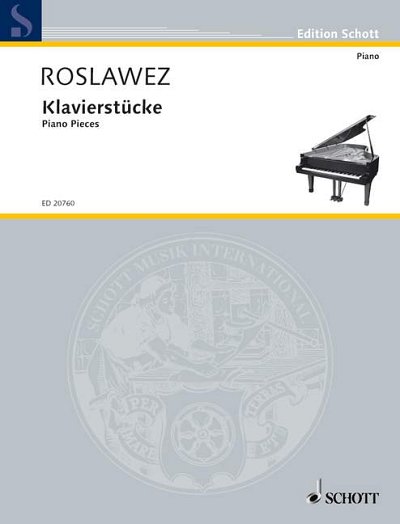 DL: N. Roslawez: Klavierstücke, Klav