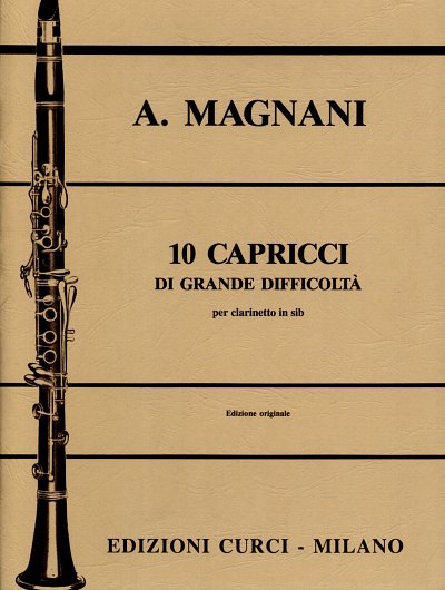 A. Magnani: 10 Capricci Clarinetto, Klar