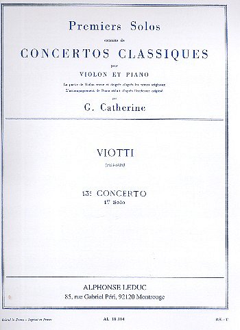 G.B. Viotti: Premiers Solos Concertos Classiques