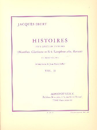 J. Ibert: Histoires La Cage-La Meneuse vol , HolzEns (Pa+St)