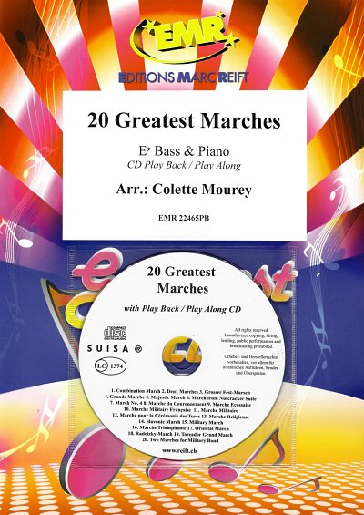 C. Mourey: 20 Greatest Marches, TbEsKlav (+CD)
