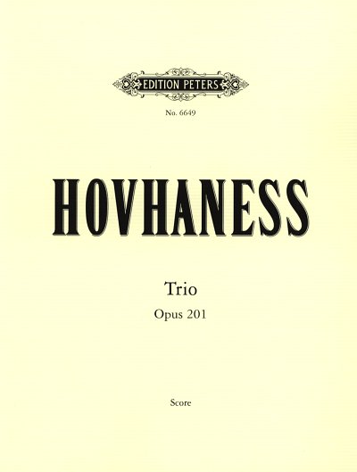 A. Hovhaness: Trio Op 201