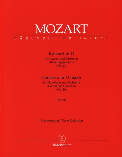 W.A. Mozart: Konzert in D-Dur Nr. 26 KV 537, KlavOrch (KASt)