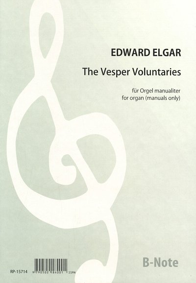 E. Elgar et al.: Vesper Voluntaries für Orgel manualiter