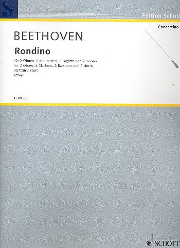 L. v. Beethoven: Rondino Es-Dur op. po, 2Ob2Kl2Hr2Fa (Part.)