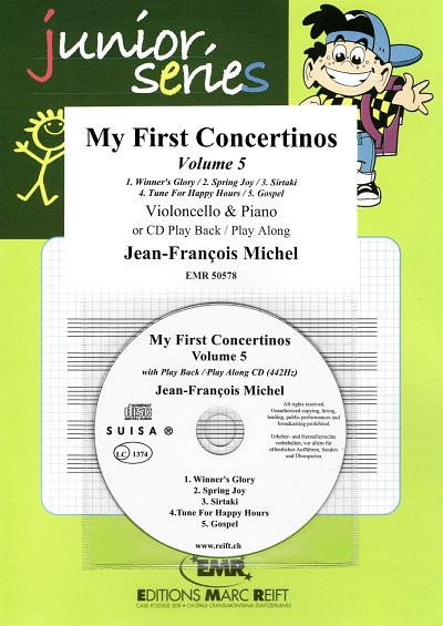 J. Michel: My First Concertinos Volume 5, VcKlav (+CD)