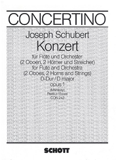 S. Joseph: Konzert D-Dur op. 1 , FlOrch (Part.)
