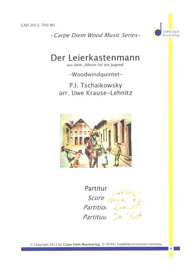 P.I. Tschaikowsky: Der Leierkastenmann, FlObKlHrFg (Pa+St)