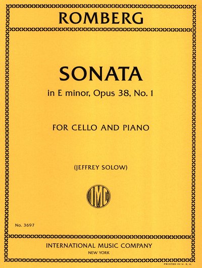 B. Romberg: Sonata in E minor op. 38/1, VcKlav (KlavpaSt)