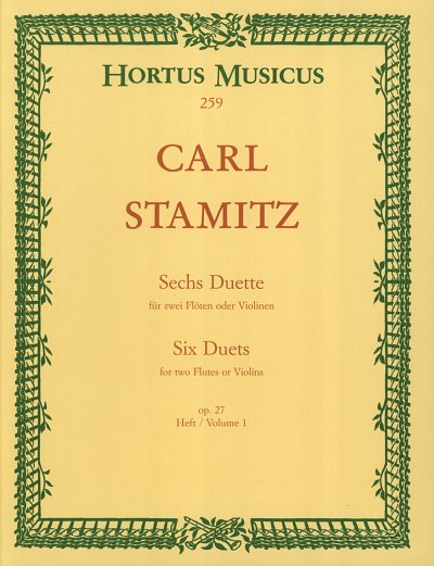C. Stamitz: Sechs Duette 1, 2Fl/Vl (Sppa)