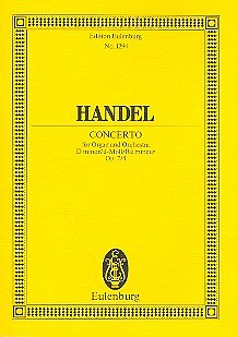 G.F. Haendel: Konzert 10 D-Moll Op 7/4 Hwv 309 Eulenburg Stu