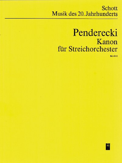 K. Penderecki: Kanon