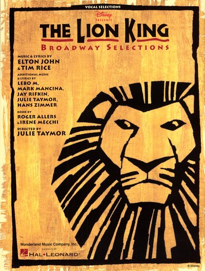 E. John: The Lion King - Broadway Selections, GesKlavGit