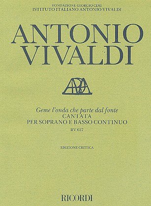 A. Vivaldi: Geme L'Onda Che Parte Dal Fonte Rv 657, GesKlav