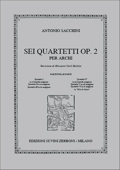 A. Sacchini: Quartetto V In Sol Maggiore, 2VlVaVc (Pa+St)