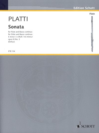 G.B. Platti: Sonata e-Moll op. 3/3 , FlBc