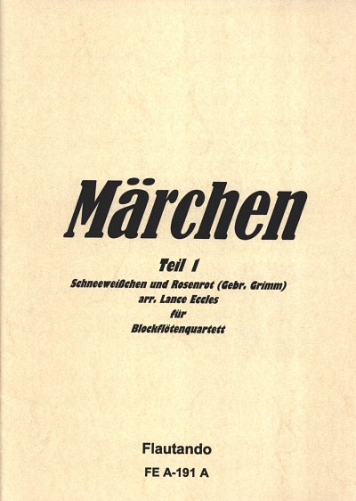 L. Eccles: Maerchen 1: Schneeweisschen und Rosen, 4Blf (Pa+S