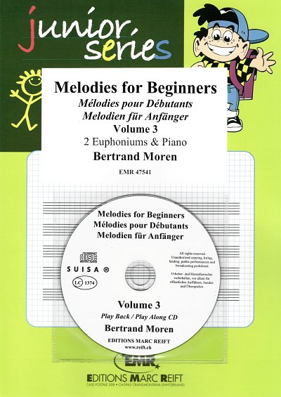 B. Moren: Melodies for Beginners Volume 3, 2EuphKlav (+CD)