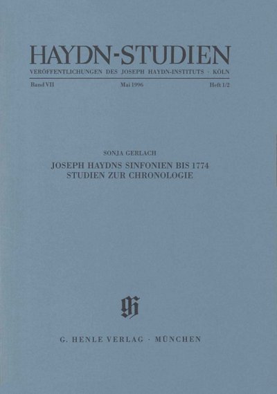 J. Haydn et al.: Haydn-Studien Band VII/Heft 1/2