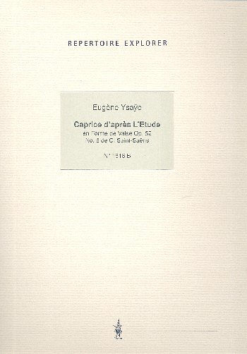 E. Ysaÿe: Caprice d'après l'étude en forme de valse op.52 op.6