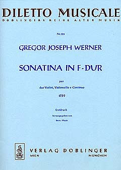 G.J. Werner: Sonatina F-Dur Diletto Musicale
