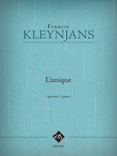 F. Kleynjans: L'unique, opus 270, 2Git (Sppa)