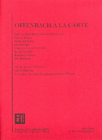 J. Offenbach: Offenbach à la carte, GesKlav