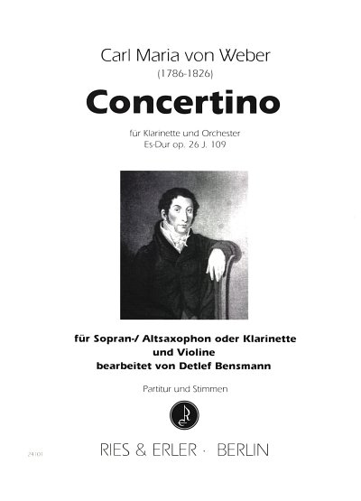C.M. von Weber: Concertino für Saxophon oder Klarinette und Violine op. 26