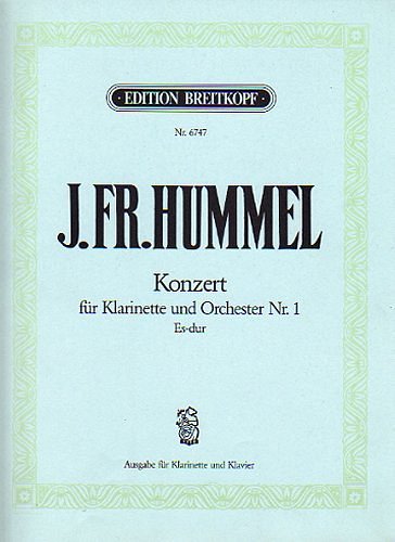 Hummel Joseph Friedrich: Klarinettenkonzert Nr. 1 Es-dur